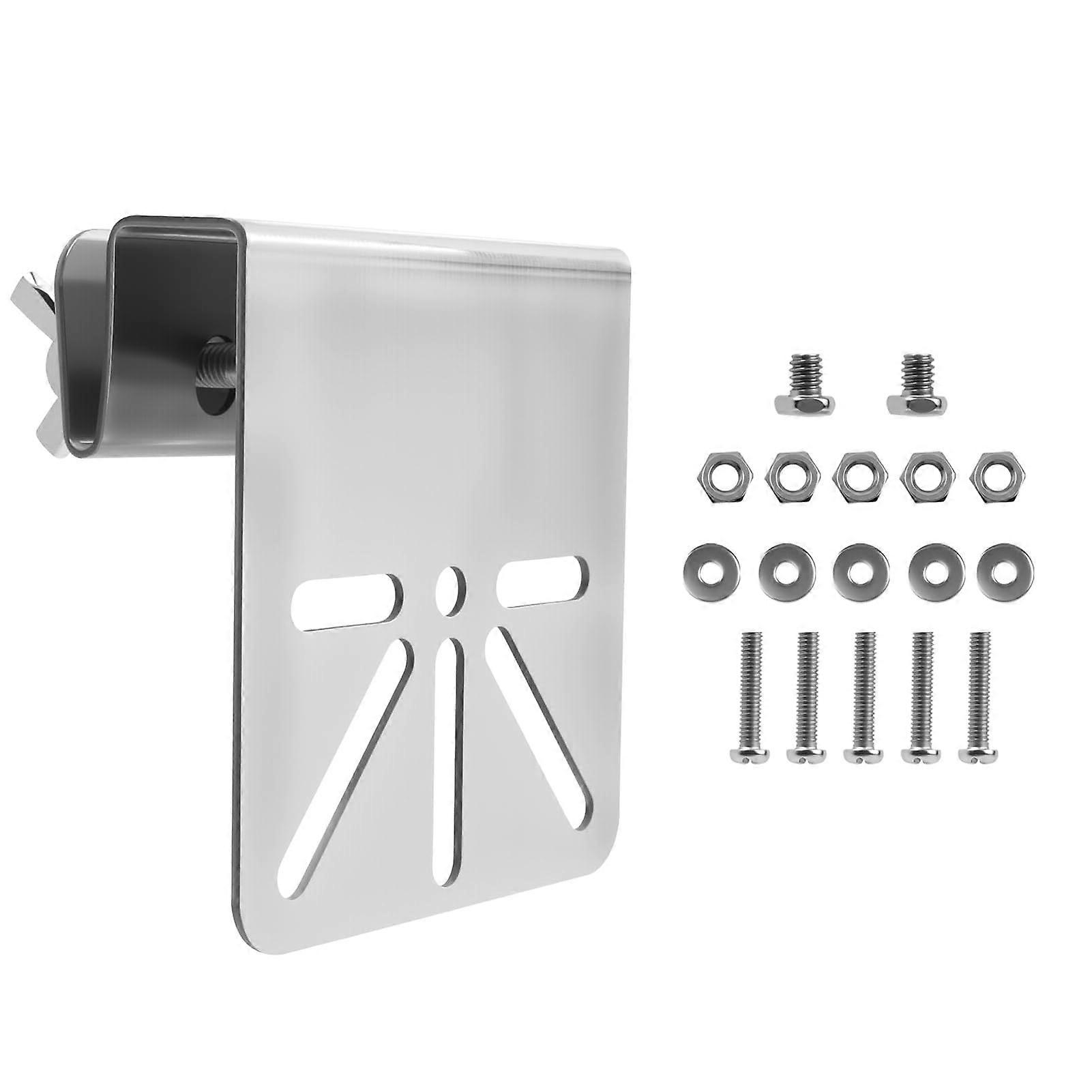 Stainless Steel Gutter Mount for Outdoor Security Cameras, Tool Rustproof Bracket for PTZ Dome