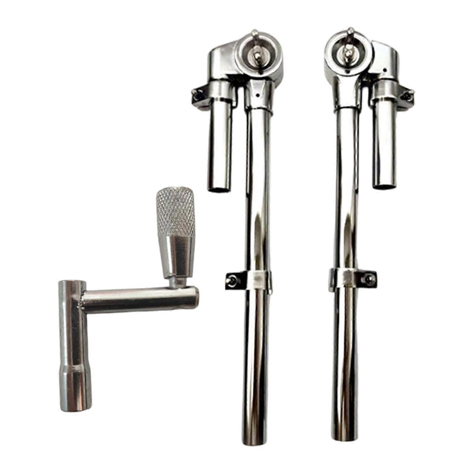 2Pcs Tom Drum Mount Brackets Music Store Cymbals Support Home Stand Holders