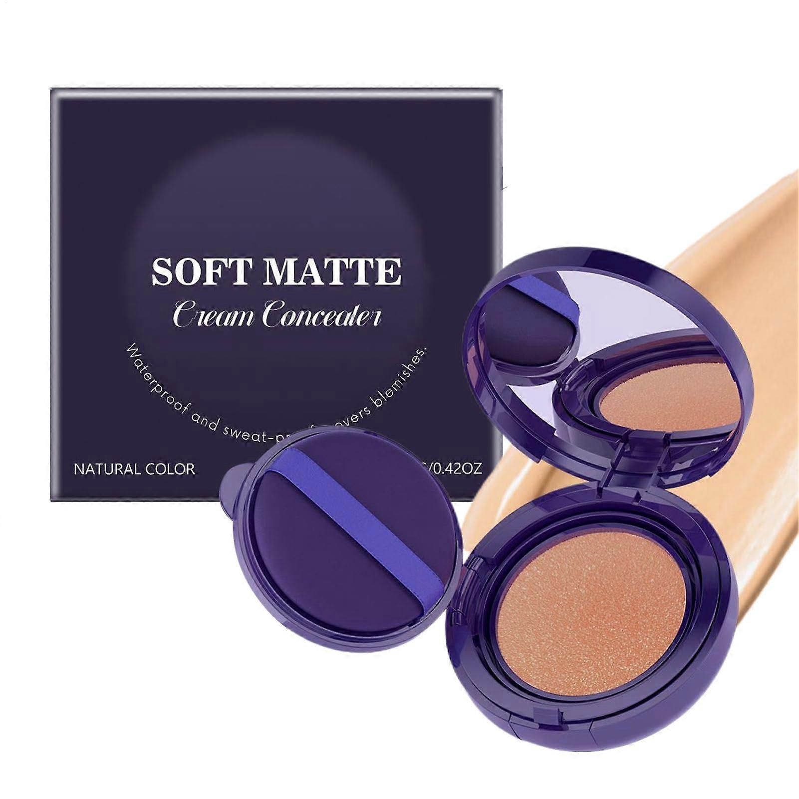 Waterproof Under Eye Concealer with Long Lasting Matte Finish, Sweatproof Full Coverage Hydrating Formula