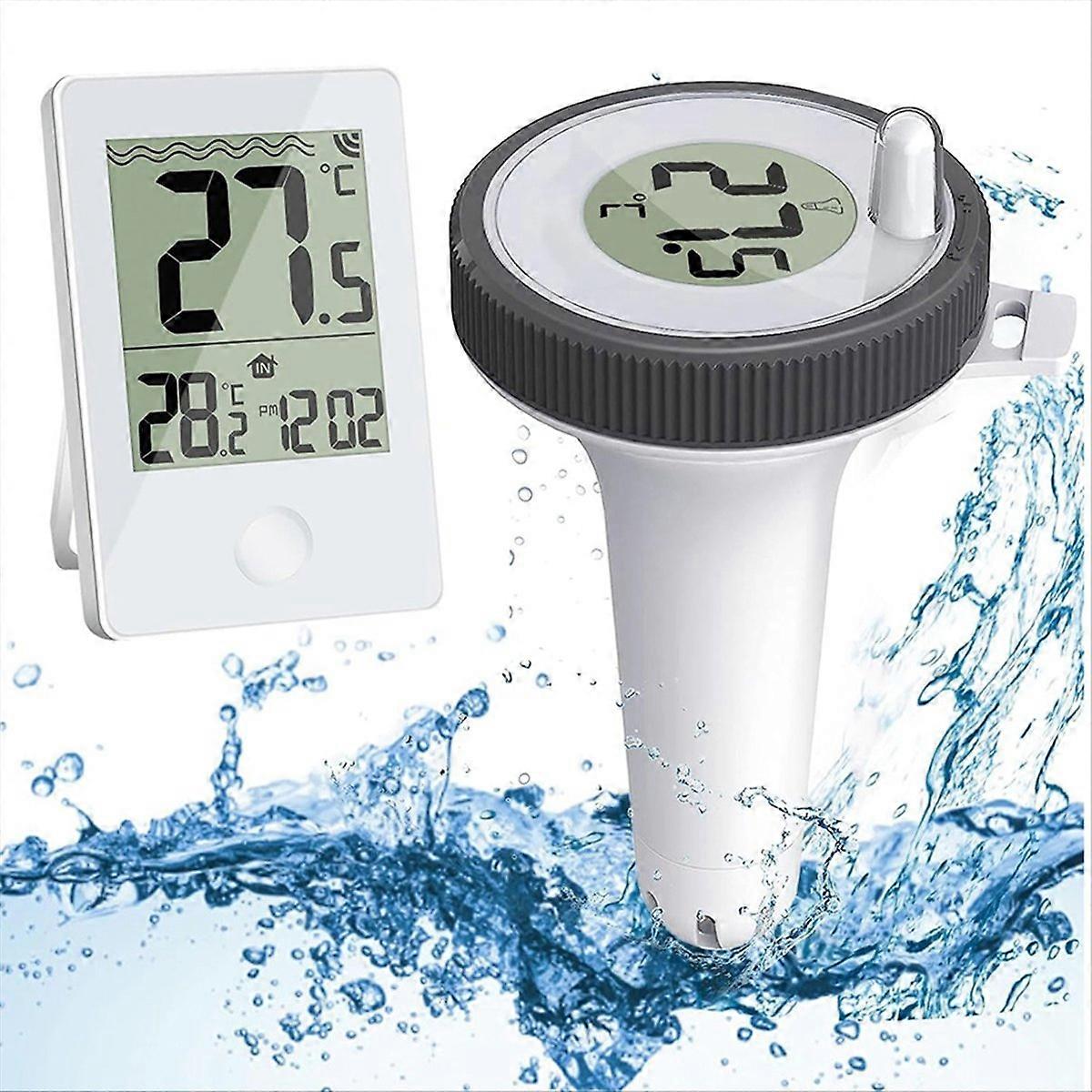 Pool Thermometer Wireless Floating Indoor and Outdoor Thermometer