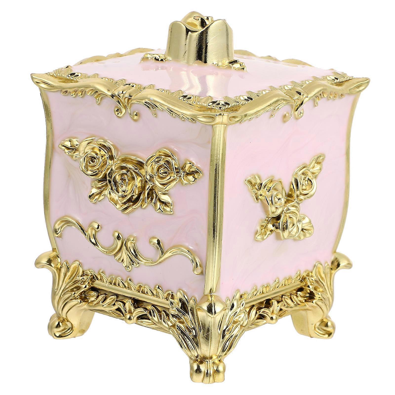 Creative Storage Box for Home Use 2Pcs Practical Pink Plastic Containers