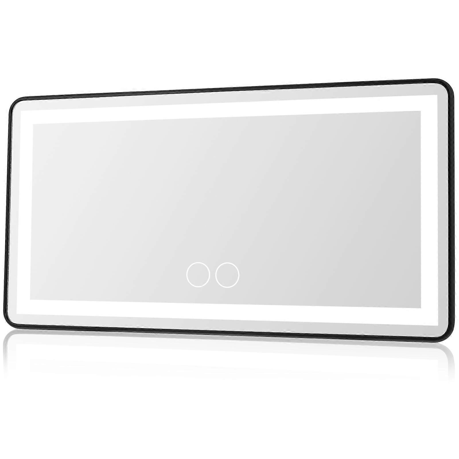 Car Makeup Mirror with Touch Control and Rechargeable Feature