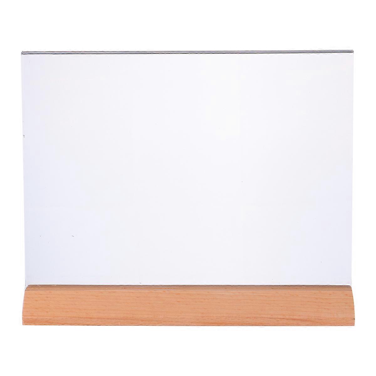 Holder Acrylic Table Menu Stand for Display 3Pcs Transparent Sign Holders