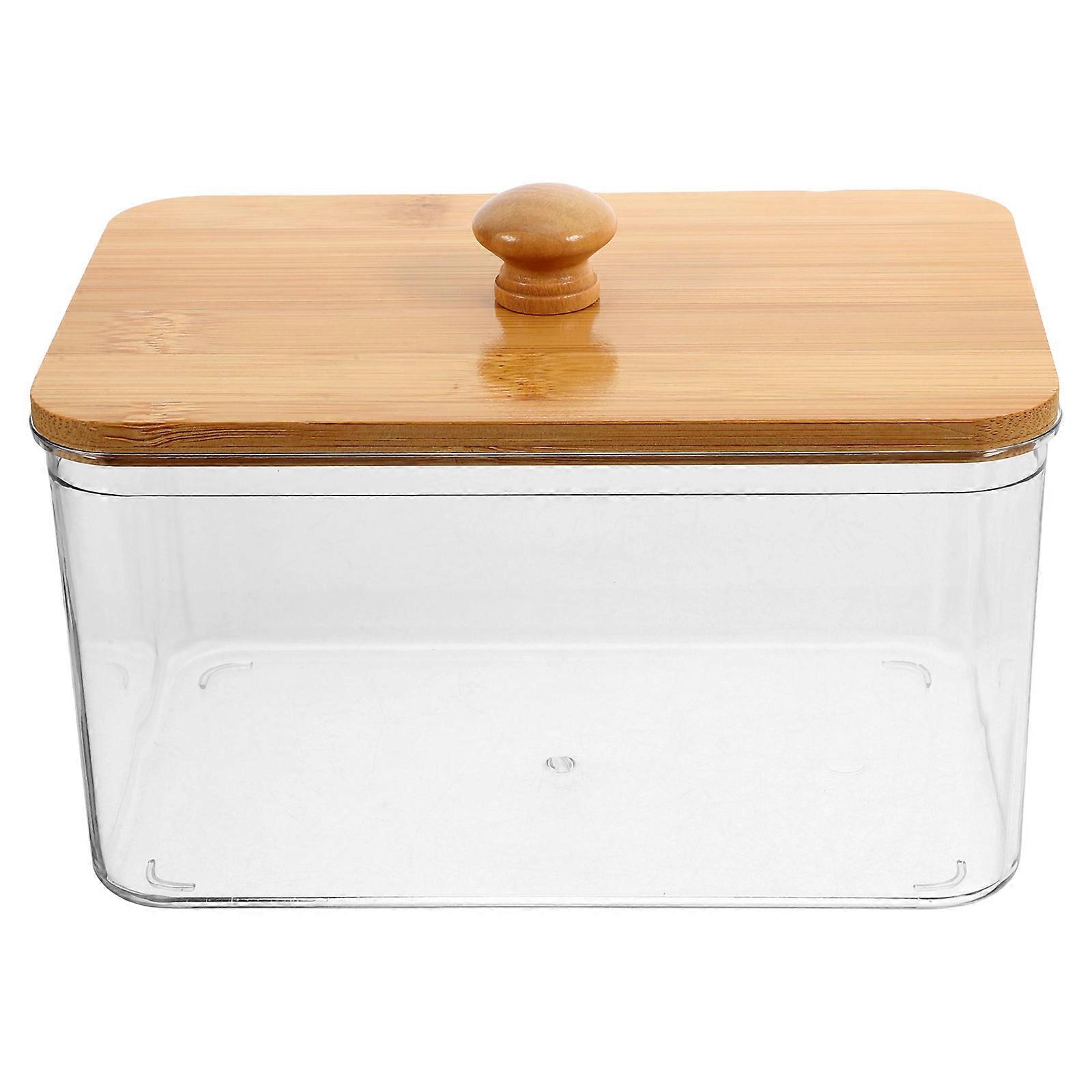 Laundry Sheet Holder with Lid for Storage Stylish Transparent Container