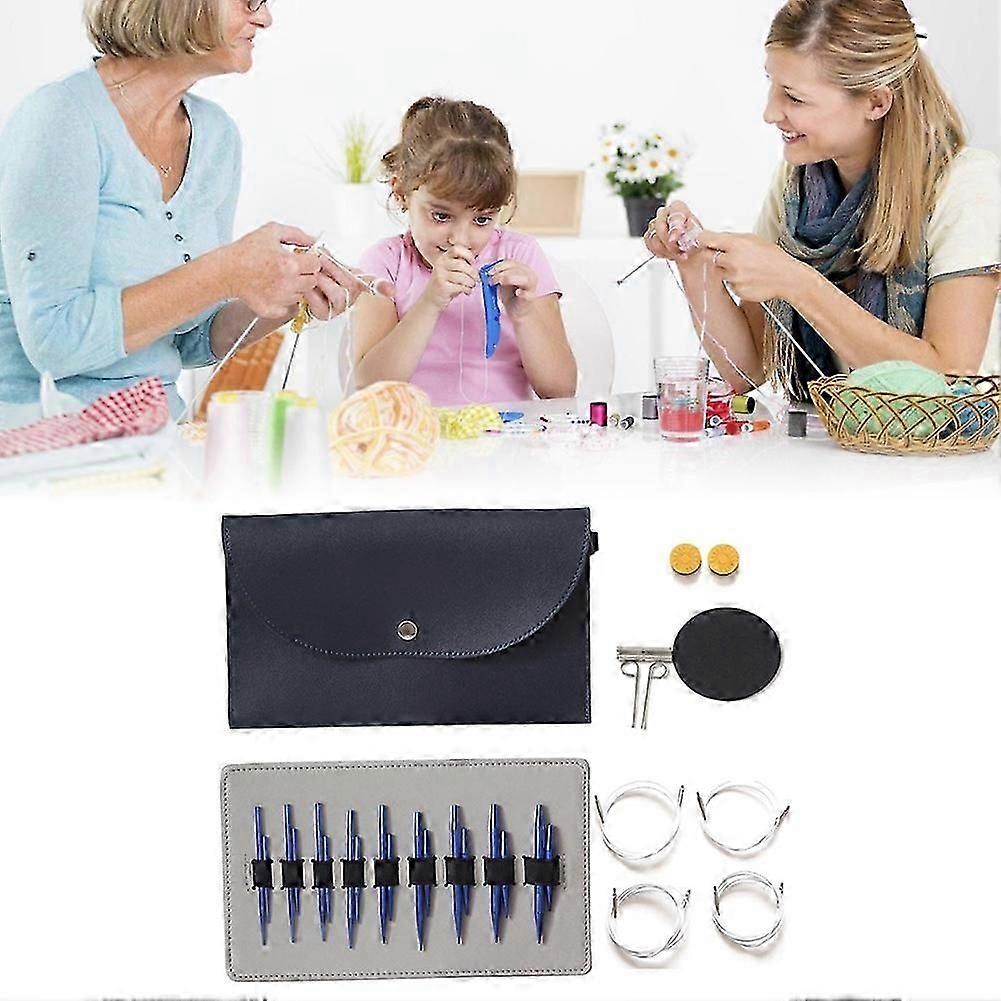5+8 Sleeve Needle Aluminum Oxide Removable Circular Needle Set Interchangeable Circular Needle Knitting Tool