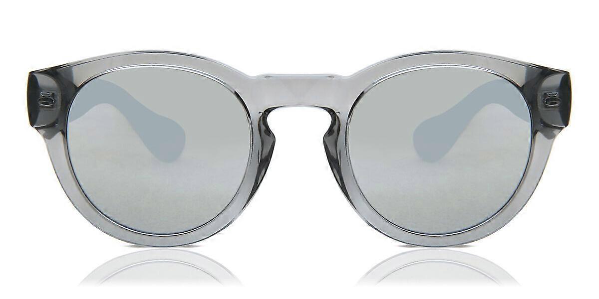 Havaianas TRANCOSO/M YB7/T4 Full Rim Transparent Grey Unisex Oval Sunglasses UV3 Original