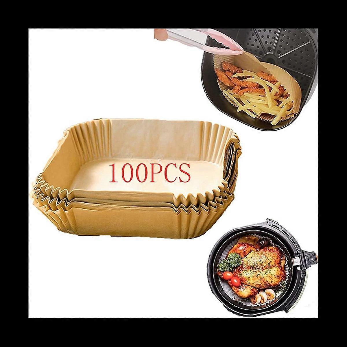 100Pcs Paper , Non-Stick Disposable Liners