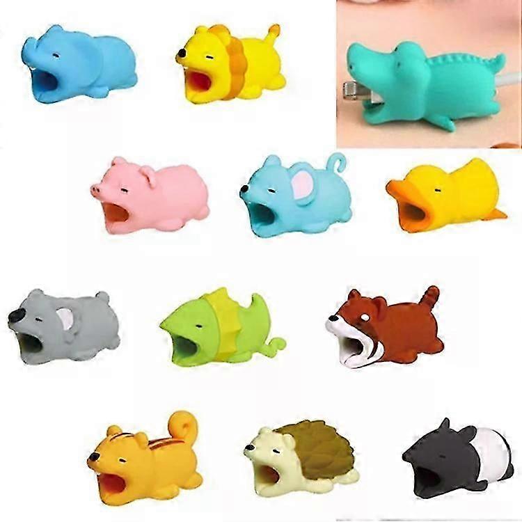 Cute Cartoon USB Data Cable Protector-Anti-Breaking Sleeve,Random Colors
