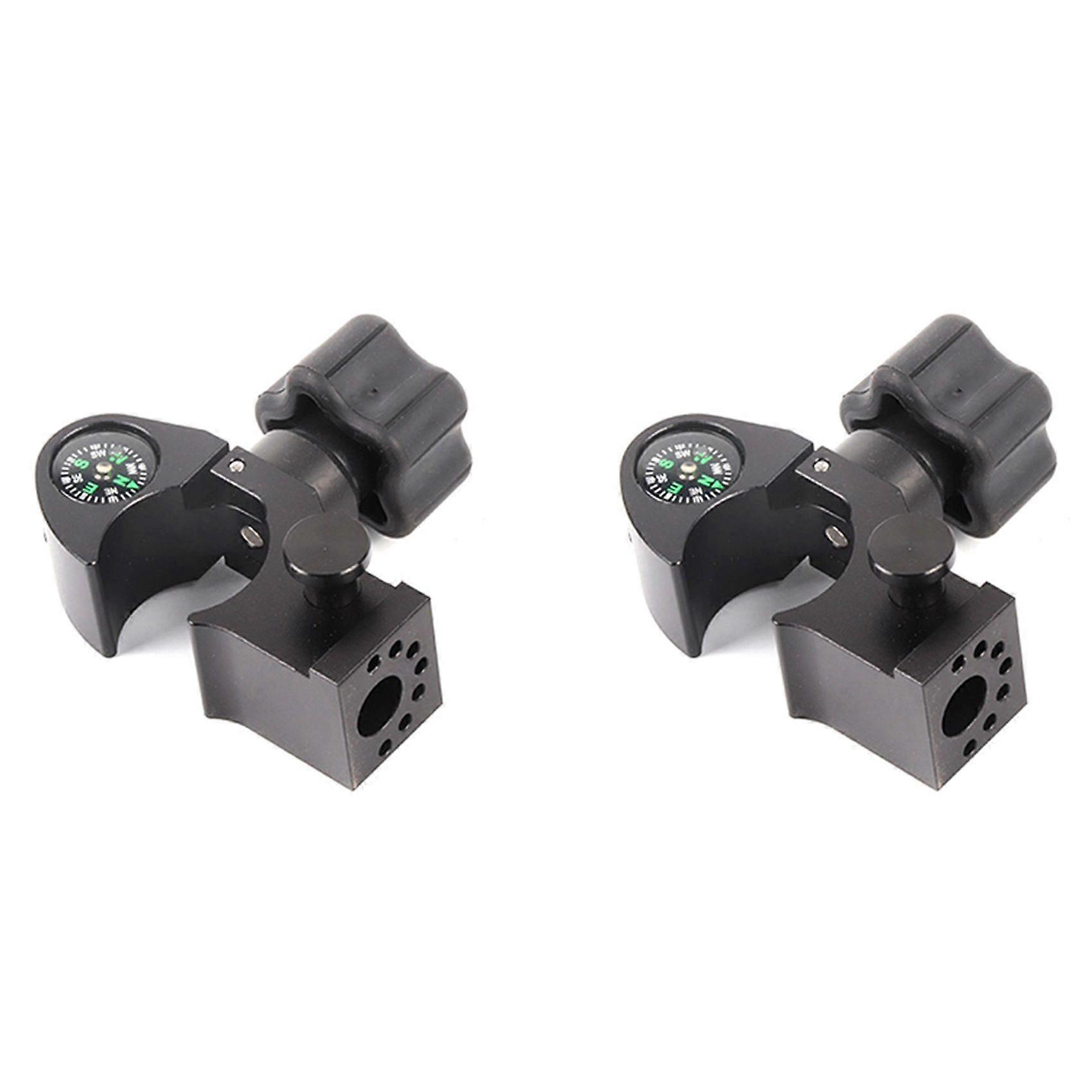 2X GPS Range Pole Cradle Bracket for Trimble Handheld Open Data Collector with Compass Quick Release Pole Clamp, A