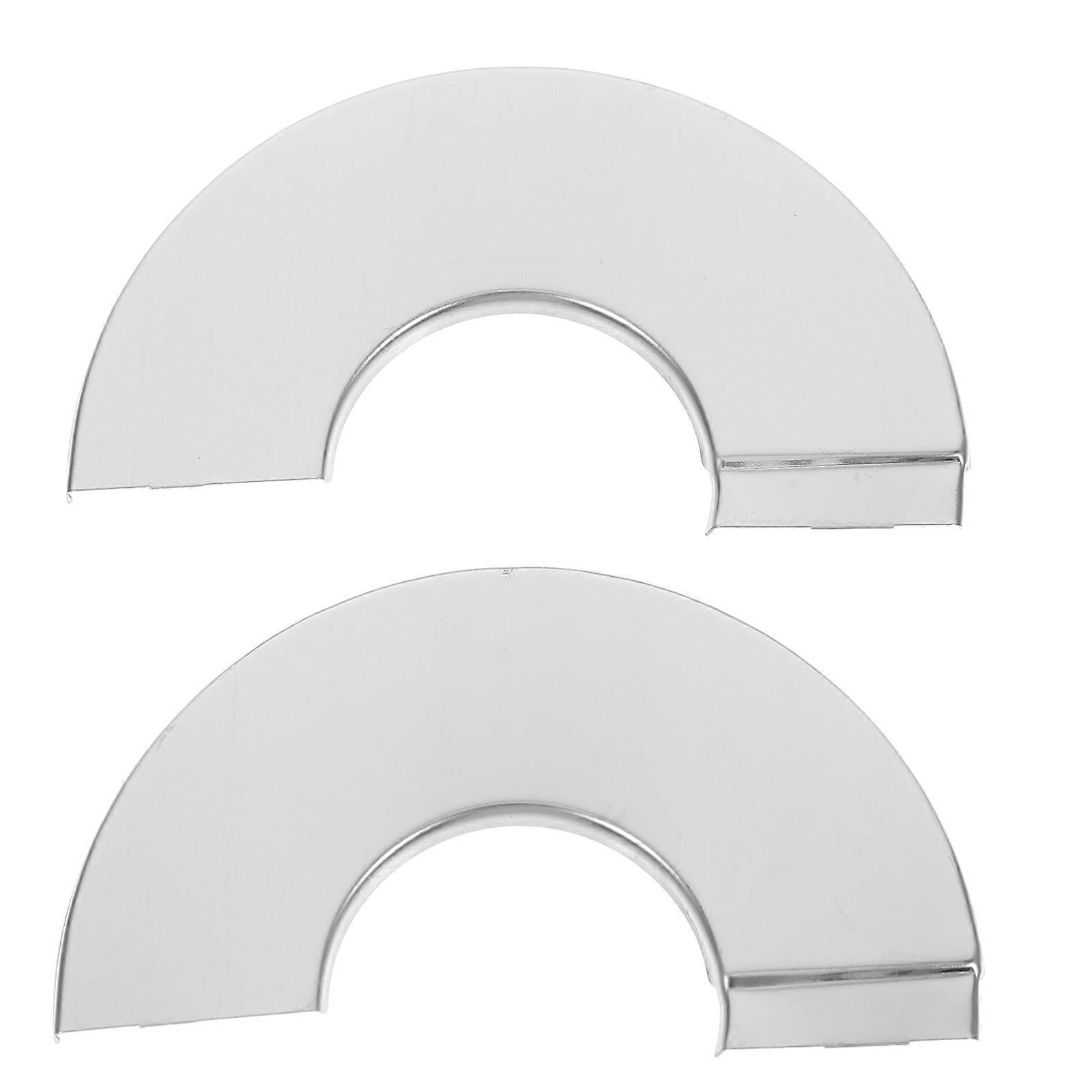 Wall Split Flange Shower Arm Pipe Cover Plate for 4Pcs Plastic