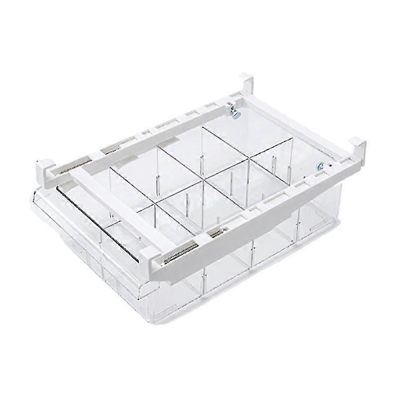 1/4/8 Compartment Multi-function Drawer Storage Box Organizer for Refrigerator