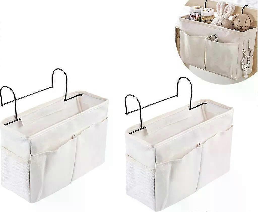 Durable Canvas Hanging Storage Organizer for Bedside Dorm Use