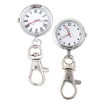 Quartz Nurse Pocket Watch for Men Women Convenient Design 10Pcs Set