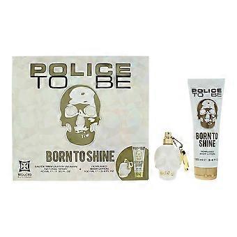 Police To Be Born To Shine Womens EDP 40ml & Body Lotion 100ml  Gift Set