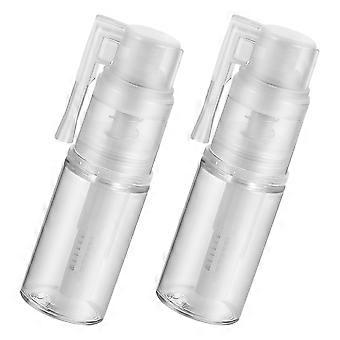 Transparent Powder Spray Bottle for Storage Use 2Pcs Portable Design