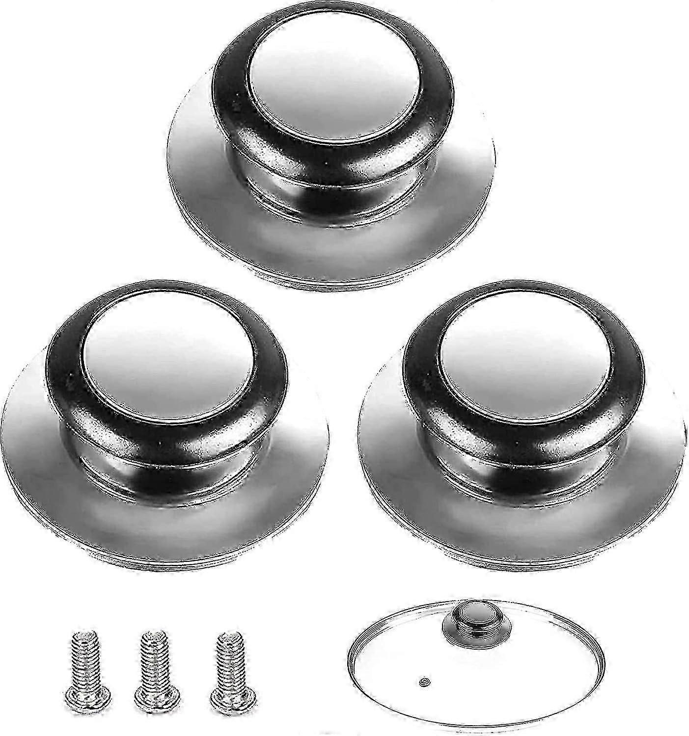 3-piece Pan Lid Handle Lid Knobs Pan Lid Knob Replacement Lid Knobs Used Compatible with Cookware, Pot Lid Handle And Bakelite Replacement Lid Button