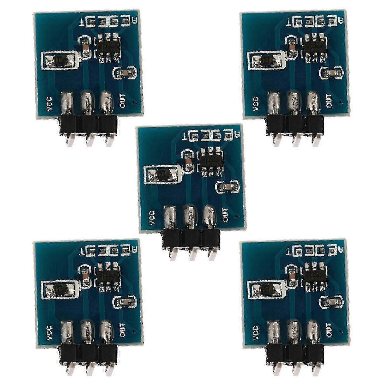 5-button touch module, self-locking capacitive switch, modified individual sensor, 2.00 x 1.50 x 1.00 cm, blue