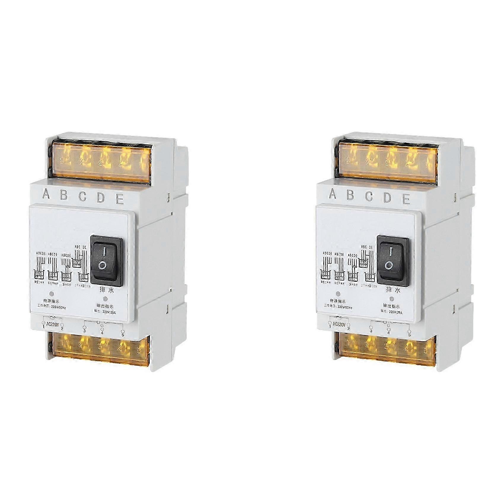 2X Fully Automatic Water Level Controller Switch 25A 220V Water Tank Liquid Level Detection Sensor A