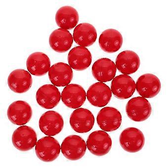 25pcs Lottery Balls Plastic Hollow Ball Table Activity Balls Pong Balls for Game Party Decoration 40mm Diameter Red