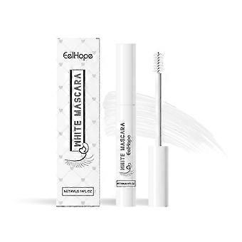 Máscara de pestanas branca de longa duração sem manchas, sem grumos, acabamento natural, 4ml