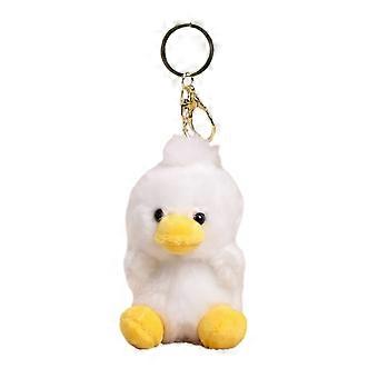 Plush Duck Keychain – with Metal Ring – for Backpack Handbag Purse Charm