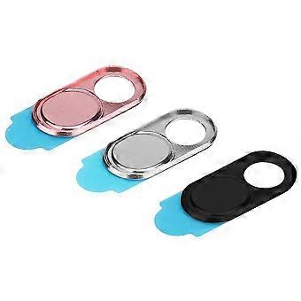 3pcs Metal Lens Cap Camera Privacy Protect Sticker Webcam Cover For Smartphone Tablets(Mixed)