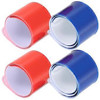 Reflective Snap Bracelet Slap Bands for Sports 12Pcs Visibility