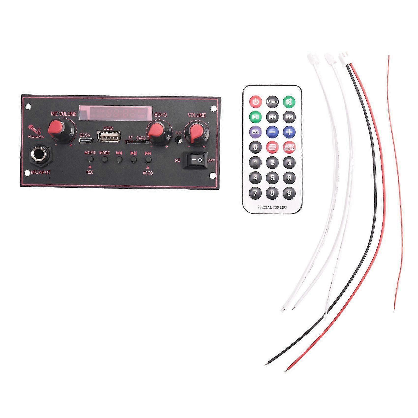 Amplifier Board 2 x 10W Bluetooth Mp3 Decoding Board Trolley Audio Player Car Bluetooth Module Accessories,B