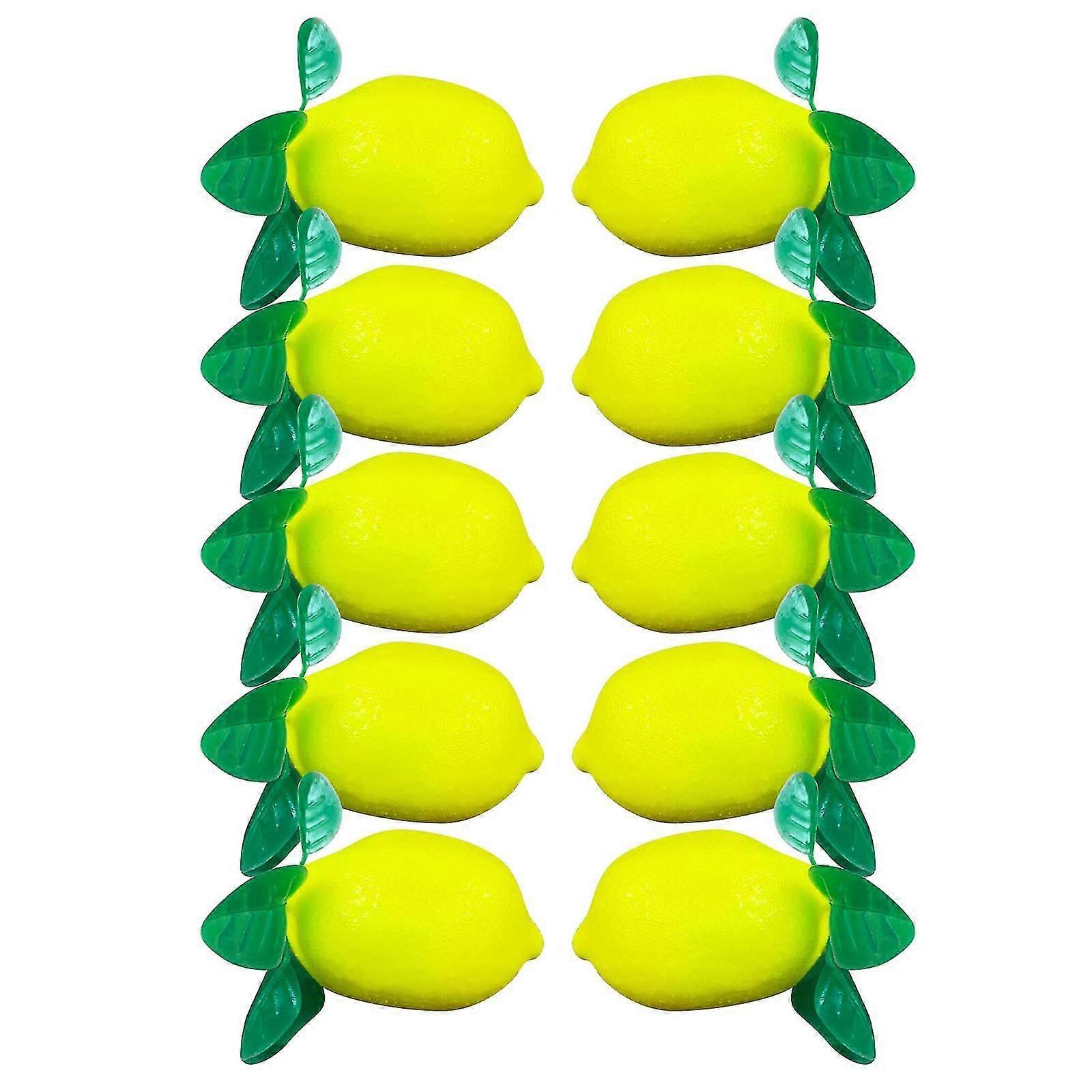 Simulation Lemon Model False Fruit Bubble False Foam Lemon Leaf Window