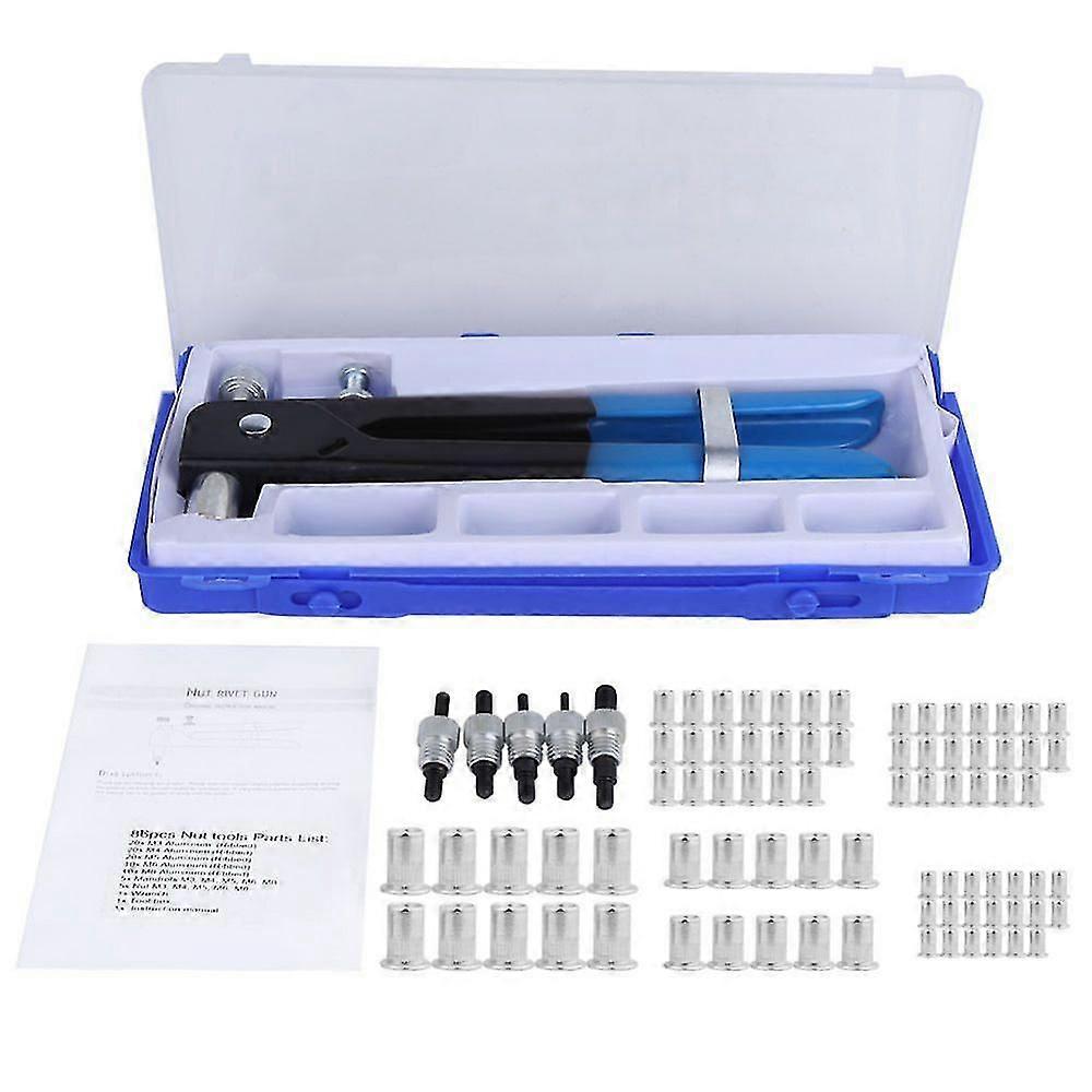 Manuelle Mutterpistole Set 106pcs Niet Nut Set