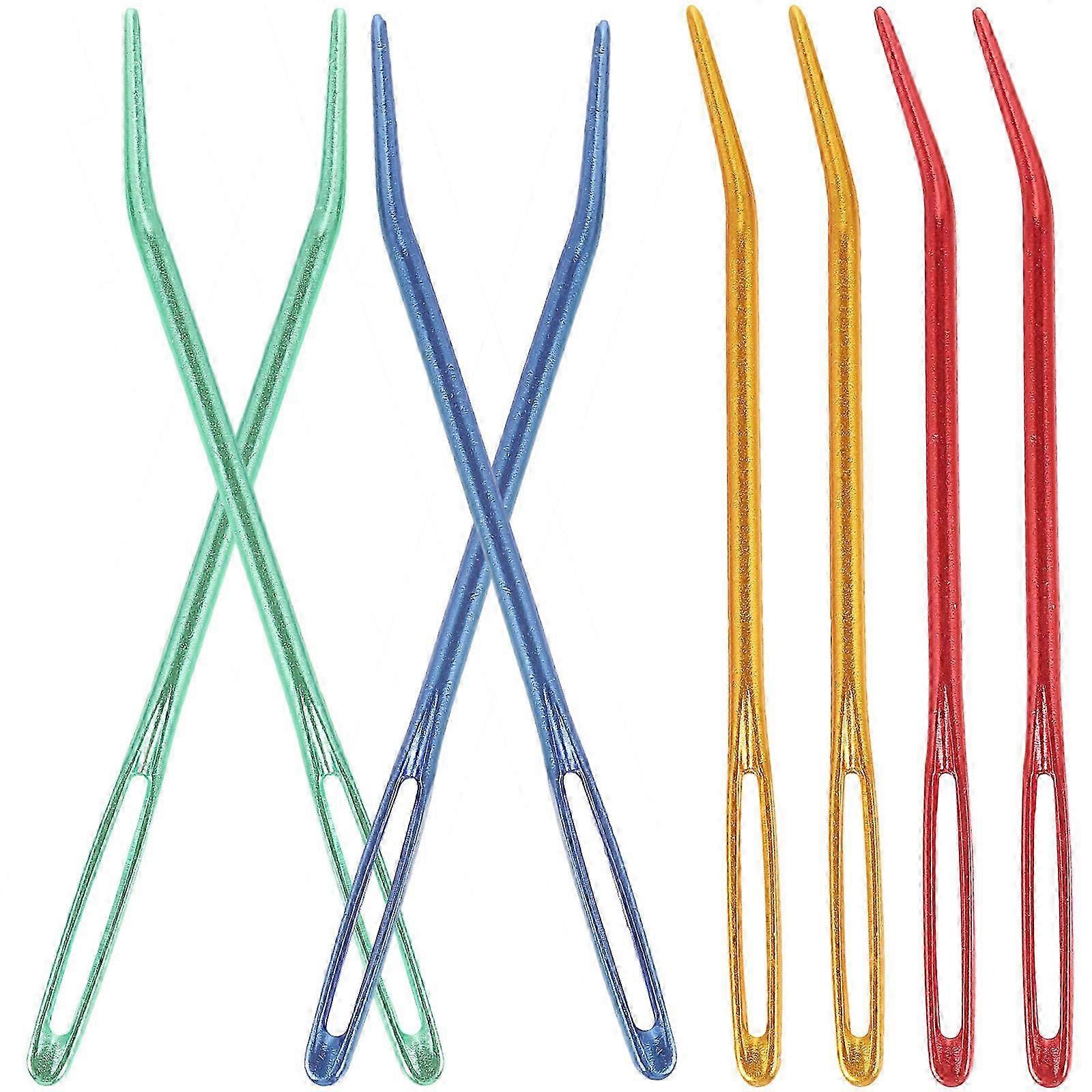 8pcs Convenient Yarn Needles Multi-function Darning Needles Large-Eye Blunt Needles