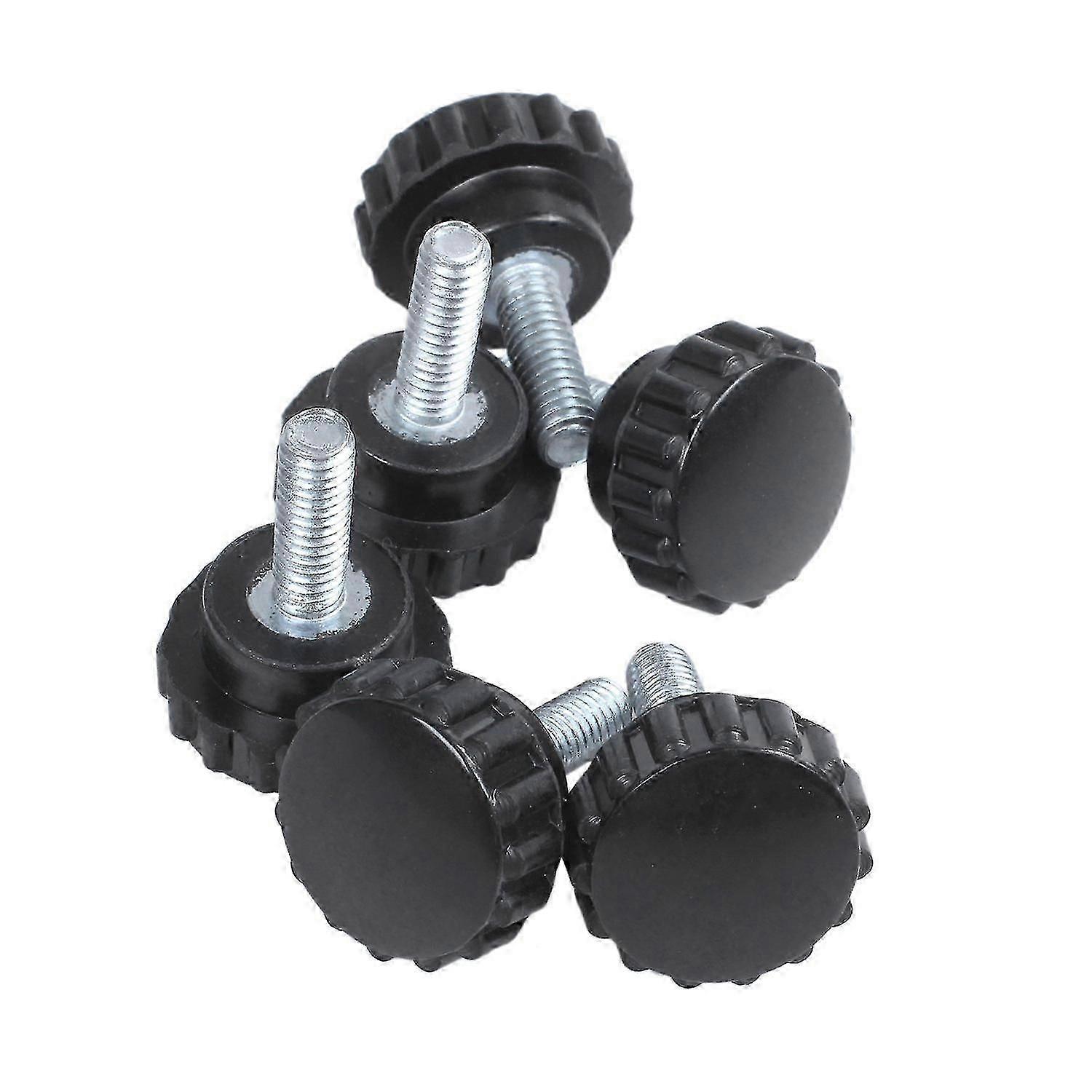 6 Pcs M4x10 Threaded Knurled Thumbscrew Grip Knobs Thumb Screw Banmo