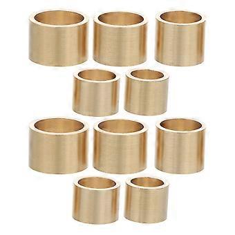 10 szt. tulejek do kija bilardowego: mosiężny klips do kija bilardowego - zestaw naprawczy końcówek kija 9 mm/10 mm/11 mm/12 mm/13 mm - akcesoria bilardowe do pokoju gier, klubu i szkoły
