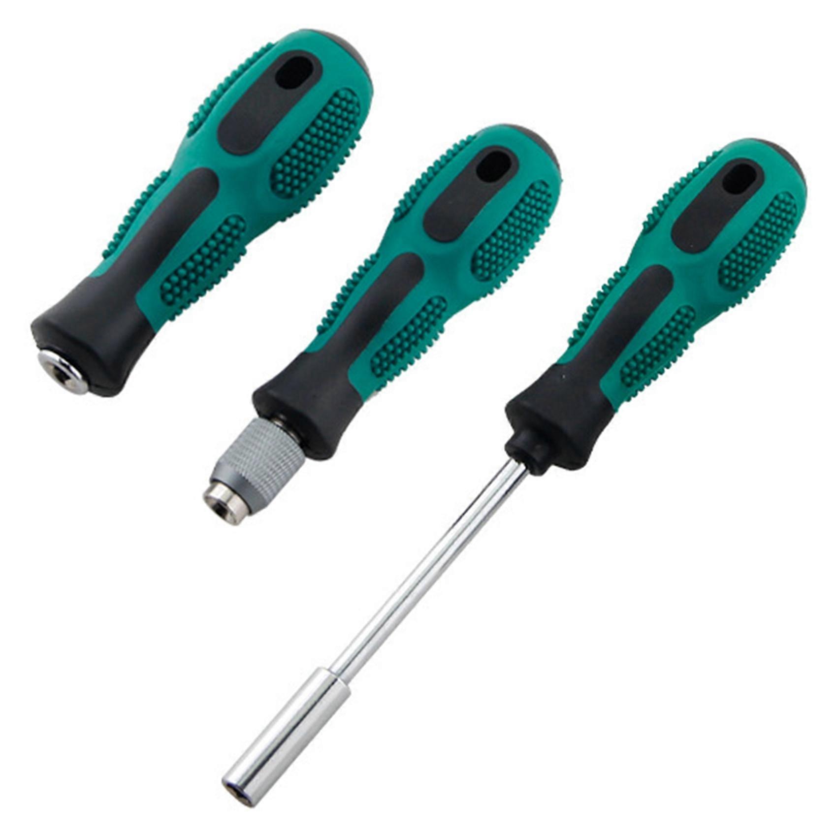 3pcs/Set Hexagonal Screwdriver Bit Holder Handle with Non-Slip Extension Hand Tool