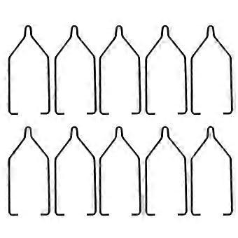 10pcs Reptil Lampenschirm Clips Eisen Reptil Lampenfassungen Reptil Lichtklemmen Schwarz
