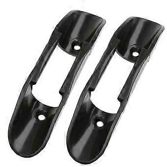 2 Pcs Plastic Kayak Paddle Holder Clips Kayak Accessories Fishing Net Clip with Screws and Bolts (Black)