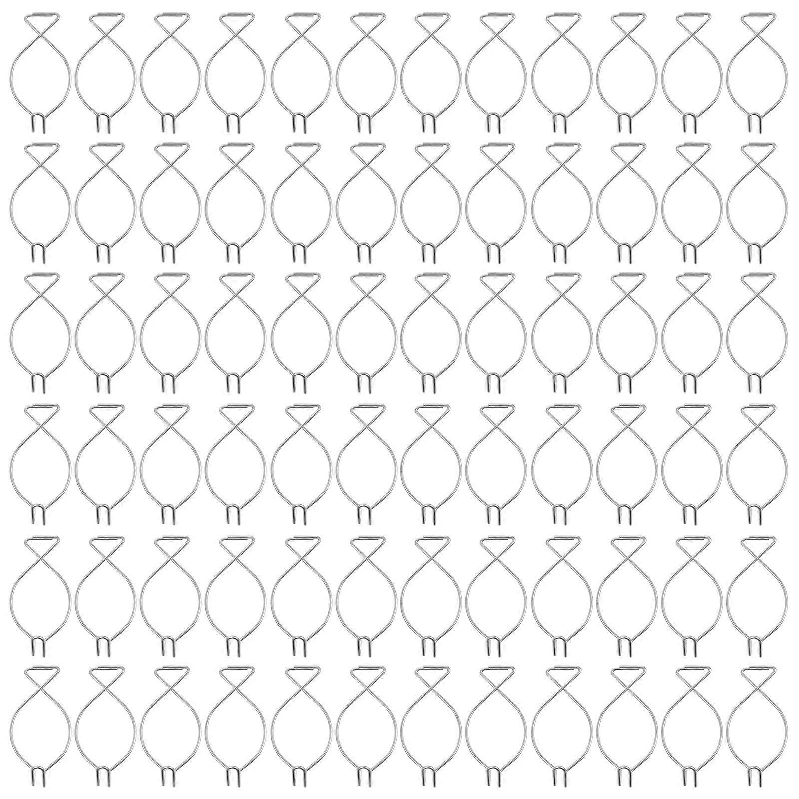 Ceiling Hook Clips for Home Use 100Pcs Drop Ceiling Silver Hooks