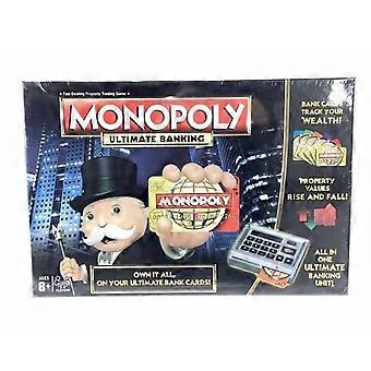 Monopol Ultimate Banking Brädspel Elektroniskt Bankspel Familjestrategispel för Barn Vuxna Gåva Ålder 8+