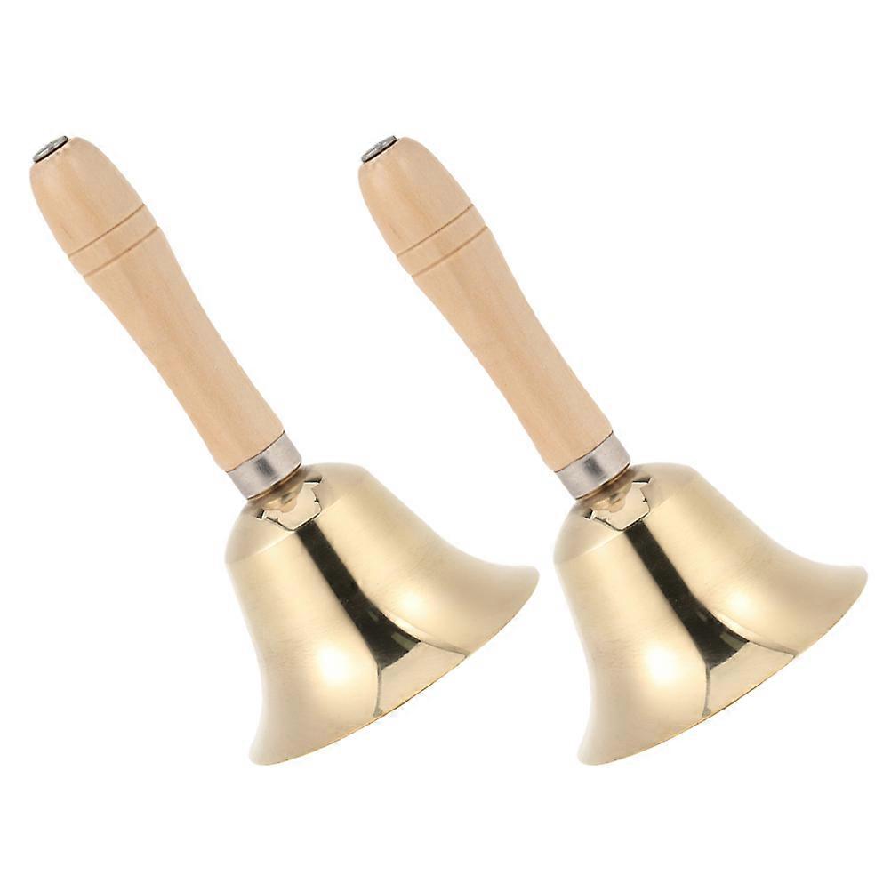 Metal Bell Solid Bell for Ringing 10Pcs with Ergonomic Handle