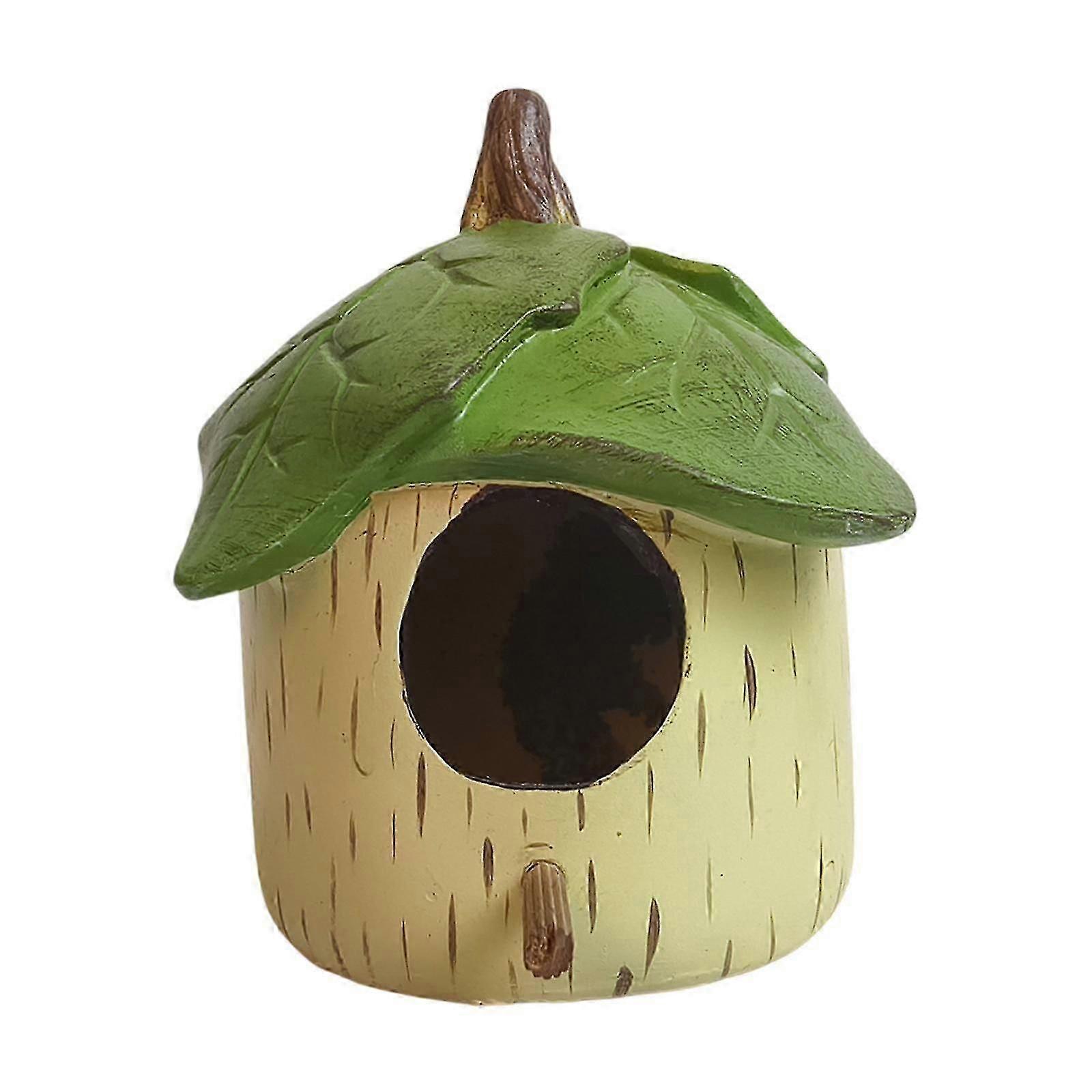 Rustic Leaf Design Outdoor Bird House