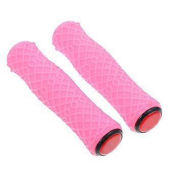 Autogriffüberzug aus Silikon, Fahrradlenkergriffe für ergonomisches Radfahren, Pink