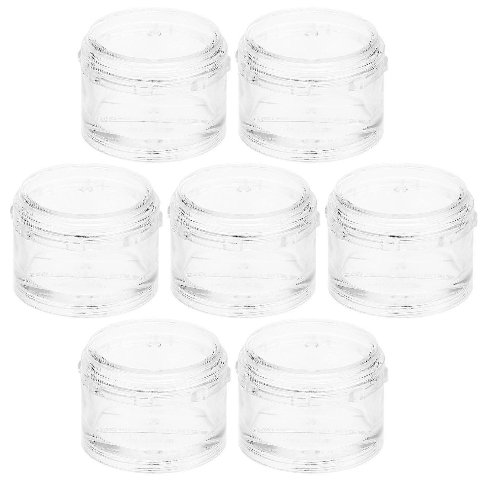 Stackable Weekly Pills Organizer for Storage Use 7Pcs Transparent
