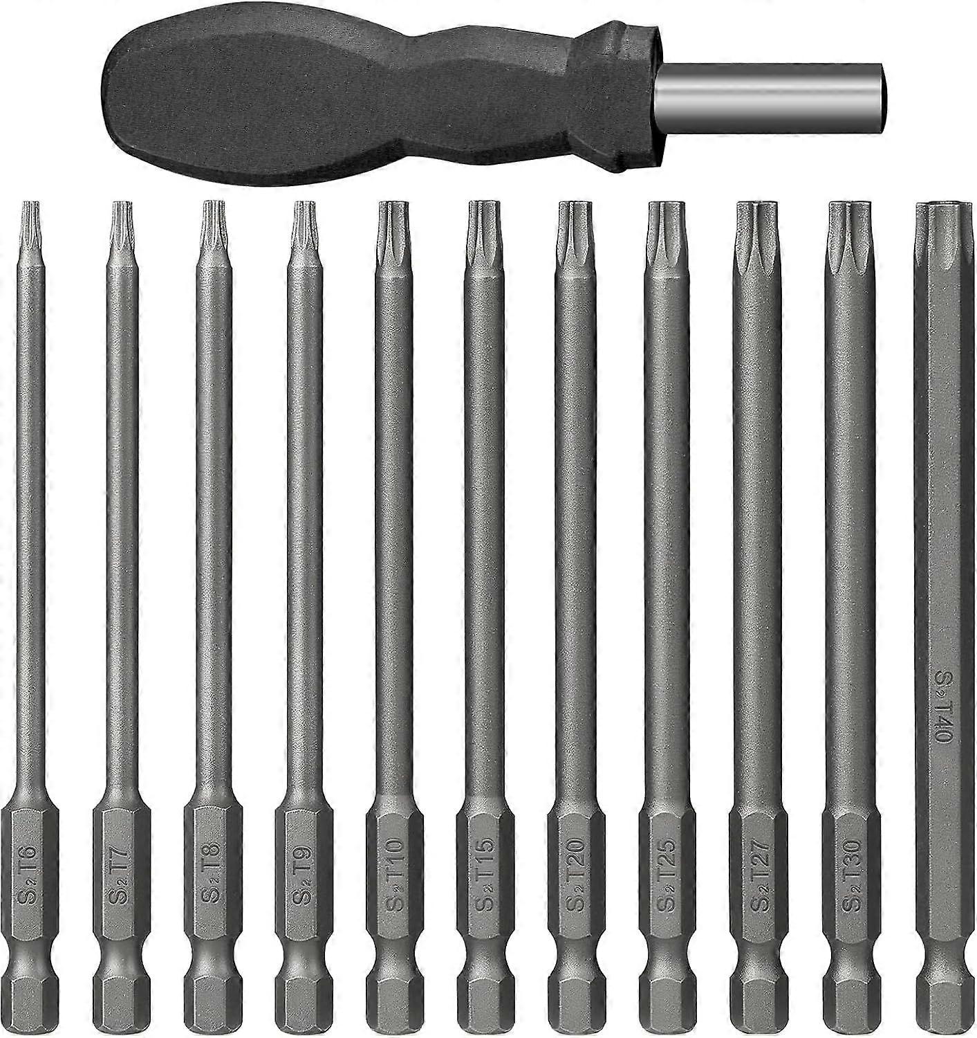 12PCS Screwdriver Bit Sets, 100mm Torx Screwdriver Set