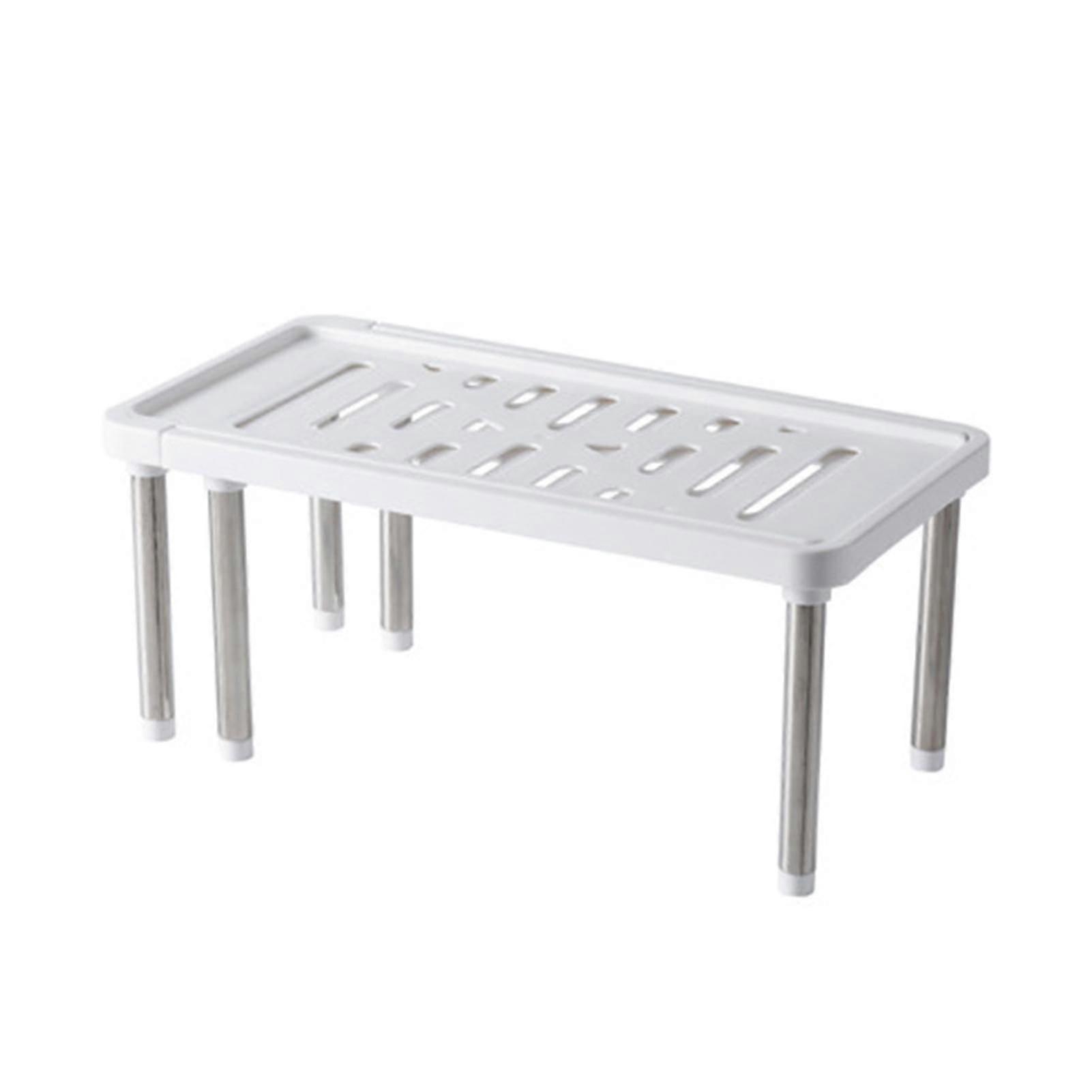 Cabinet Shelf Multifunctional Expandable Pp Stackable Counter Storage Shelf For Kitchen