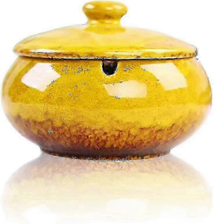 Lidded Patio Ashtray Wind Resistant