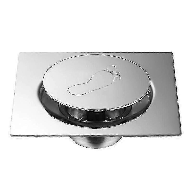 Press-Actuated Stainless Floor Drain