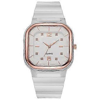 Quartz Couple Watches Square Dial Leather Strap Valentine's Day Girls Gift