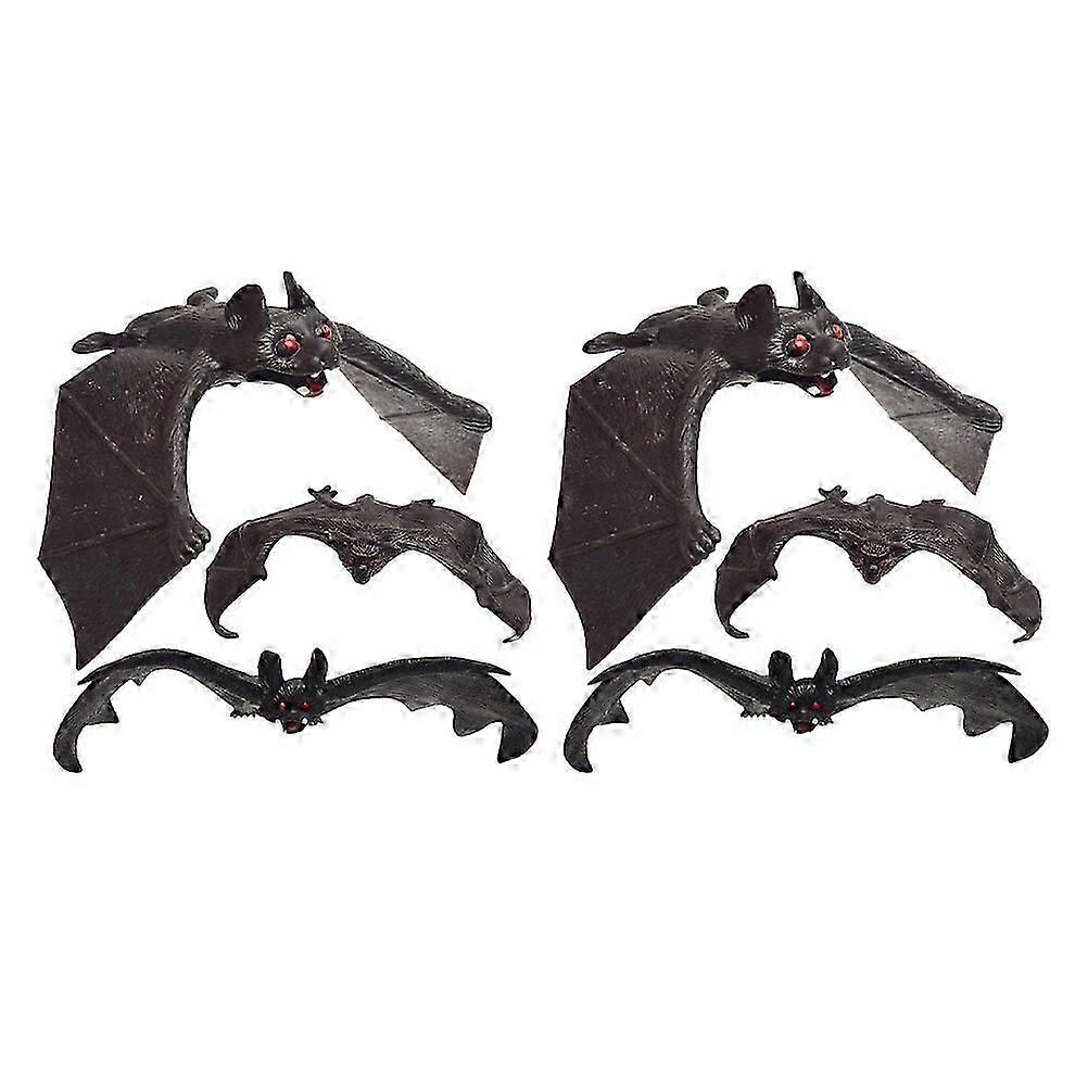 Simulation Bat Pendant 6Pcs for Halloween Party Use