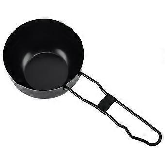 Black Mini Iron Stew Pot for Outdoor Camping Multi-Functional Cooking Pot