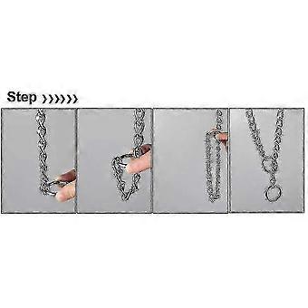 Paw Slip Collar, Stainless Steel Chain, Heavy Duty, Weather Resistant, Tarnish-Proof Metal Links